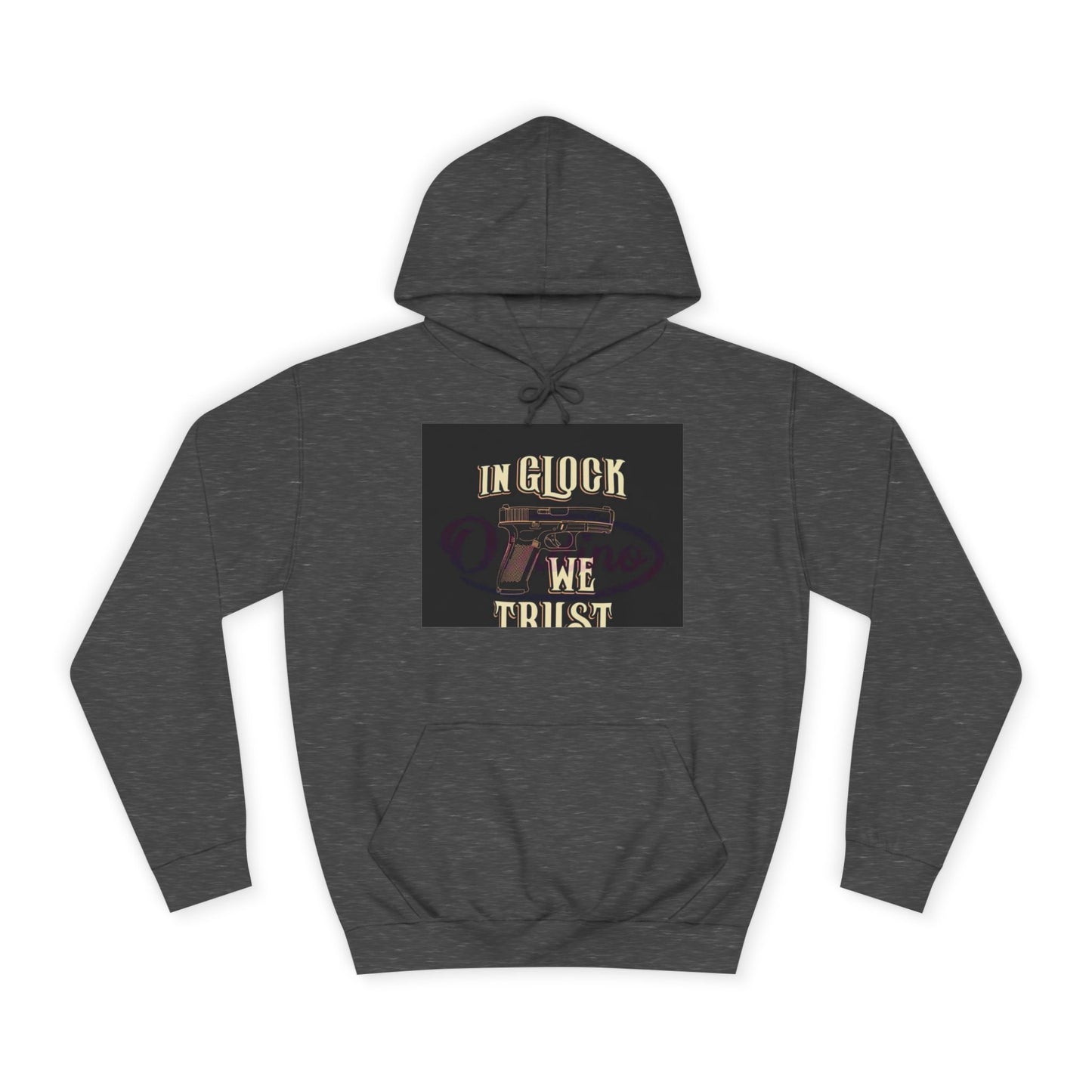 Gun Enthusiast Hoodie - In Glock We Trust | Unisex Sweatshirt for College Students, Gun Lovers, Casual Wear, Gift Idea