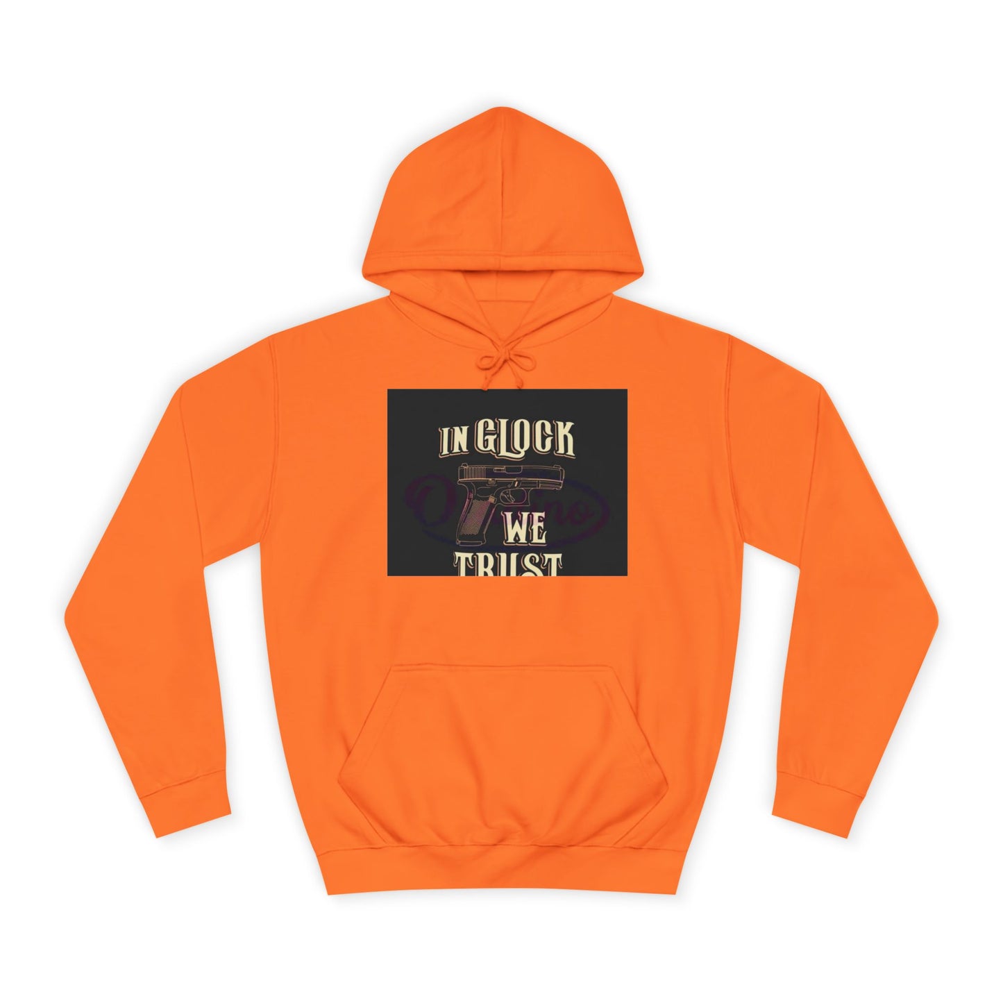 Gun Enthusiast Hoodie - In Glock We Trust | Unisex Sweatshirt for College Students, Gun Lovers, Casual Wear, Gift Idea