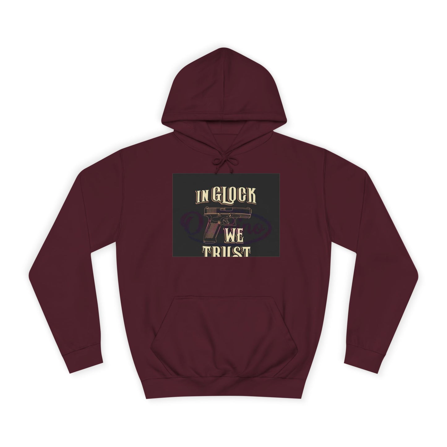 Gun Enthusiast Hoodie - In Glock We Trust | Unisex Sweatshirt for College Students, Gun Lovers, Casual Wear, Gift Idea