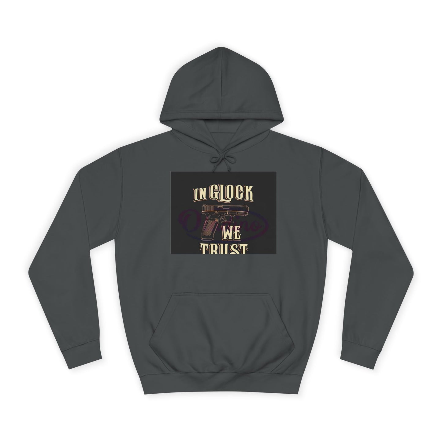 Gun Enthusiast Hoodie - In Glock We Trust | Unisex Sweatshirt for College Students, Gun Lovers, Casual Wear, Gift Idea