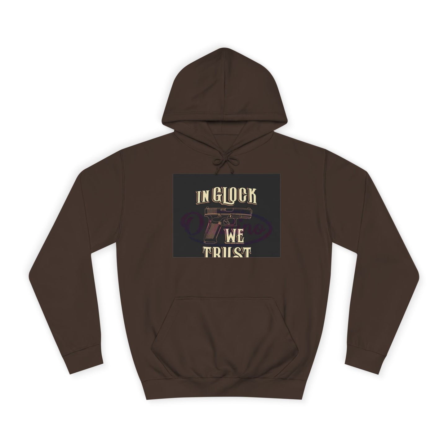 Gun Enthusiast Hoodie - In Glock We Trust | Unisex Sweatshirt for College Students, Gun Lovers, Casual Wear, Gift Idea