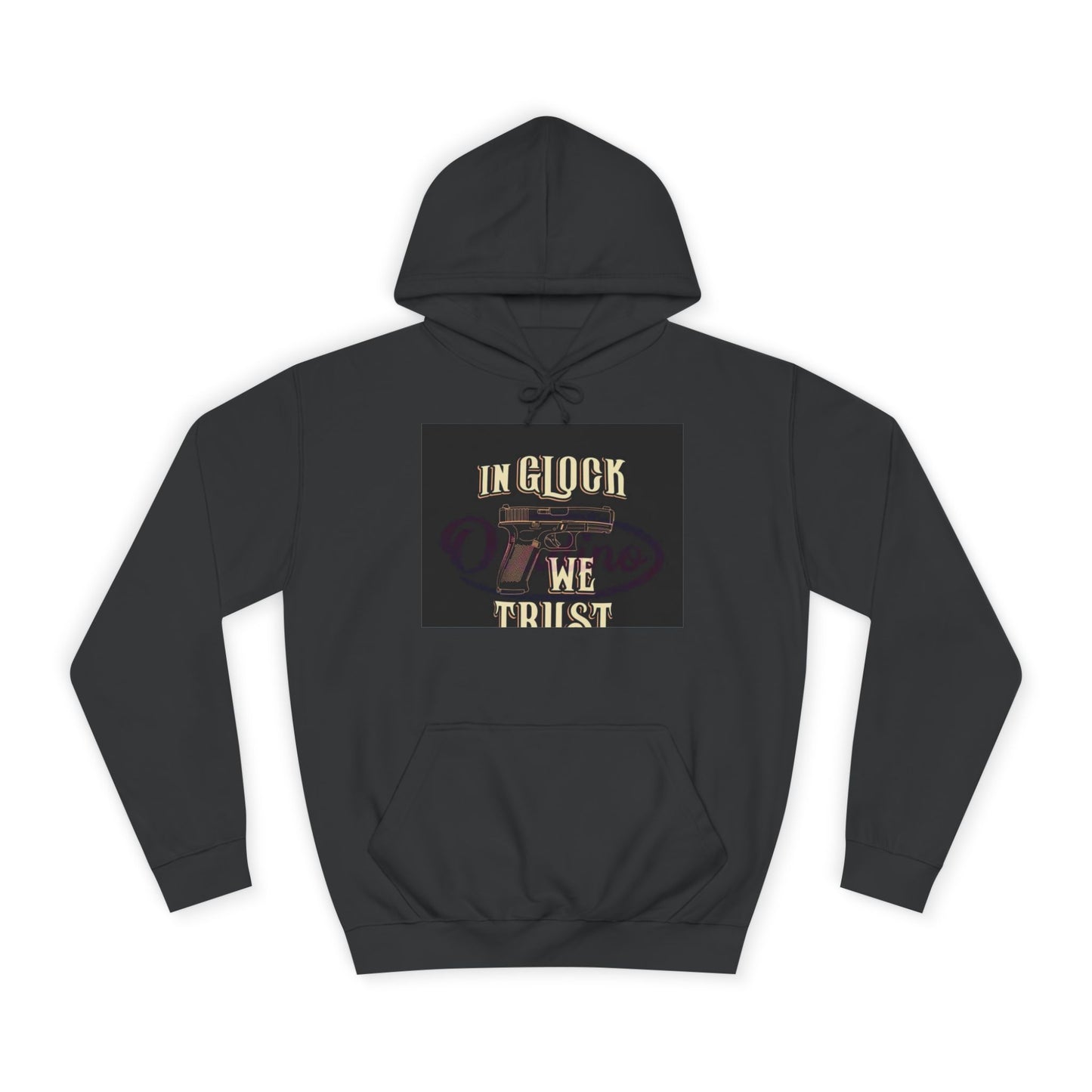 Gun Enthusiast Hoodie - In Glock We Trust | Unisex Sweatshirt for College Students, Gun Lovers, Casual Wear, Gift Idea