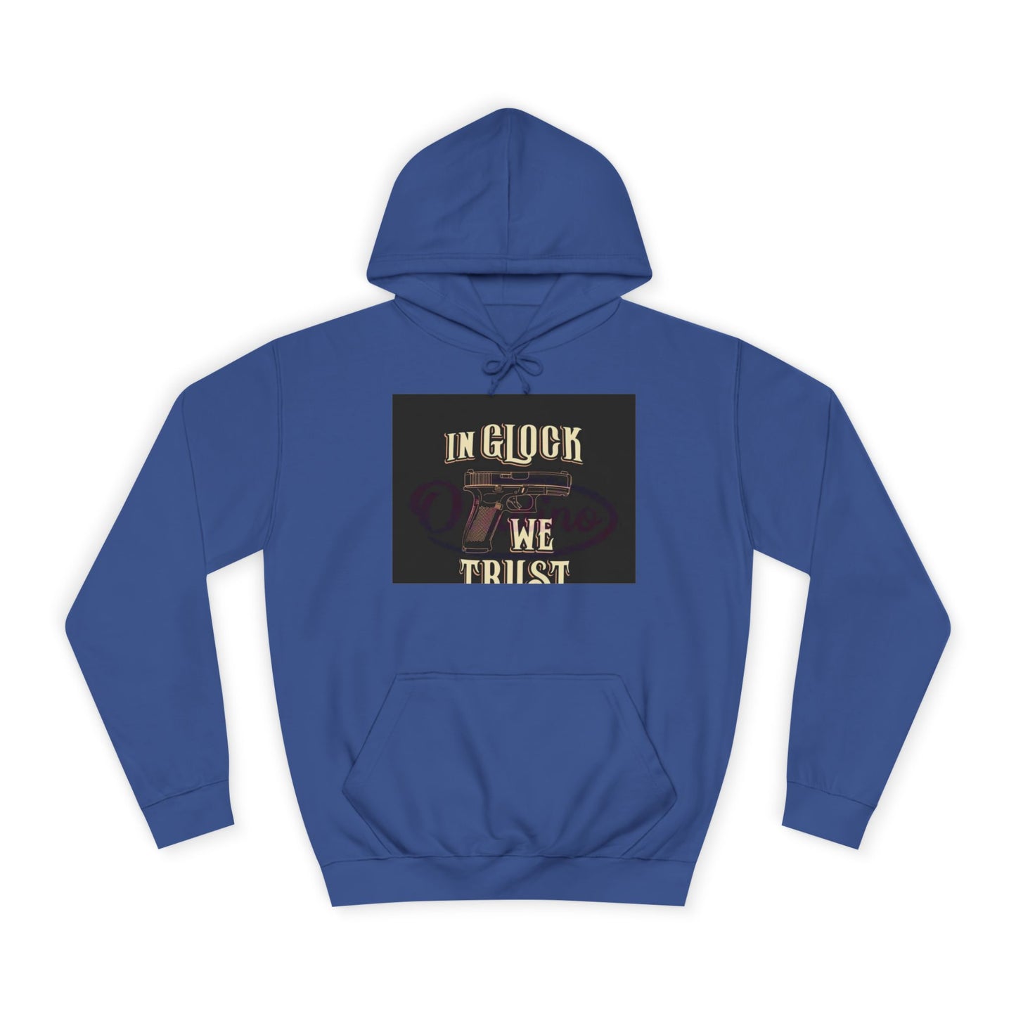 Gun Enthusiast Hoodie - In Glock We Trust | Unisex Sweatshirt for College Students, Gun Lovers, Casual Wear, Gift Idea