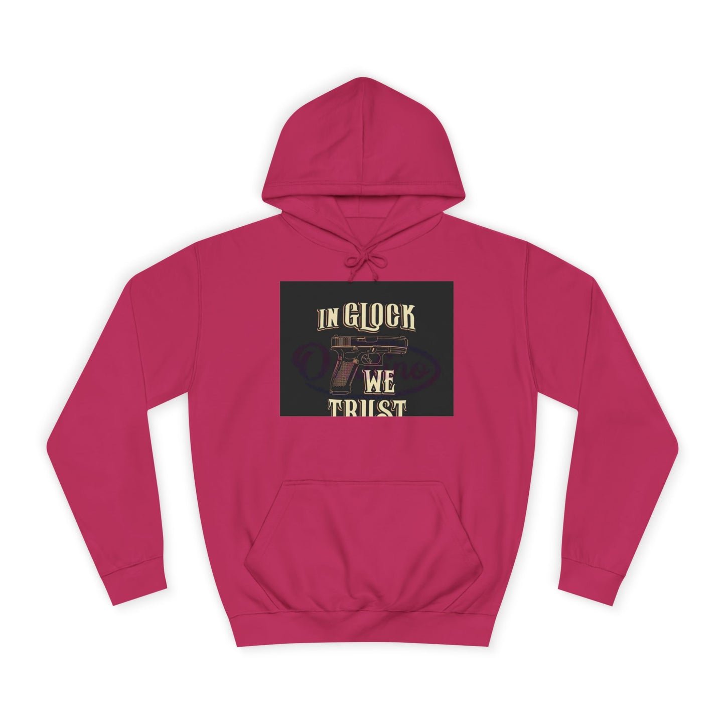 Gun Enthusiast Hoodie - In Glock We Trust | Unisex Sweatshirt for College Students, Gun Lovers, Casual Wear, Gift Idea