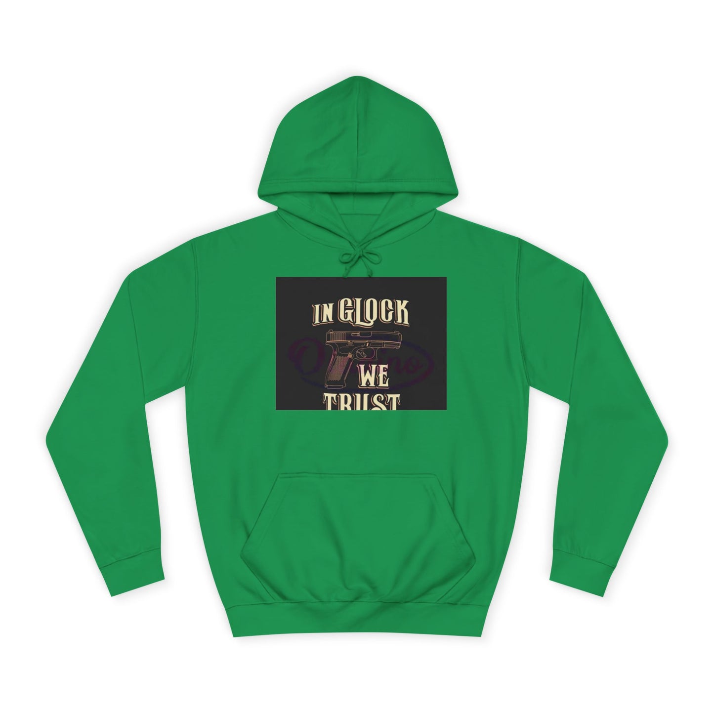 Gun Enthusiast Hoodie - In Glock We Trust | Unisex Sweatshirt for College Students, Gun Lovers, Casual Wear, Gift Idea