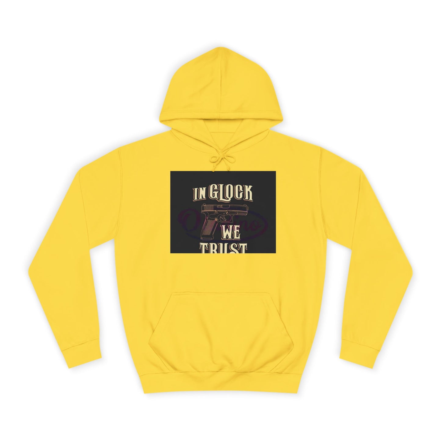 Gun Enthusiast Hoodie - In Glock We Trust | Unisex Sweatshirt for College Students, Gun Lovers, Casual Wear, Gift Idea