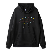 Men's Hot Stamping Printed Double-layer Hat Pocket Hoodie