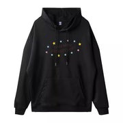 Men's Hot Stamping Printed Double-layer Hat Pocket Hoodie